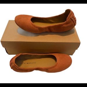 Lucky Brand Shoes - New Lucky brand echo ballet flat suede Clay size 7 Lucky Brand Shoes - New Lucky brand echo ballet flat suede Clay size 7